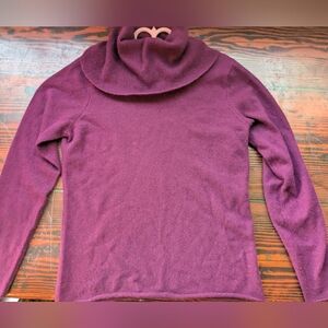 Marisa Christina Plum Cowl Neck Sweater